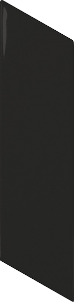 Chevron wall black matt left