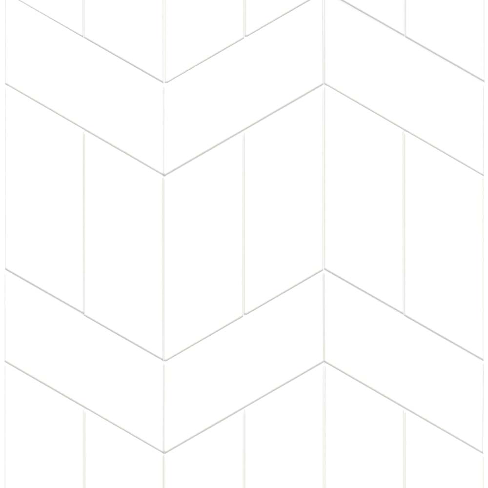 Chevron blanco mate left