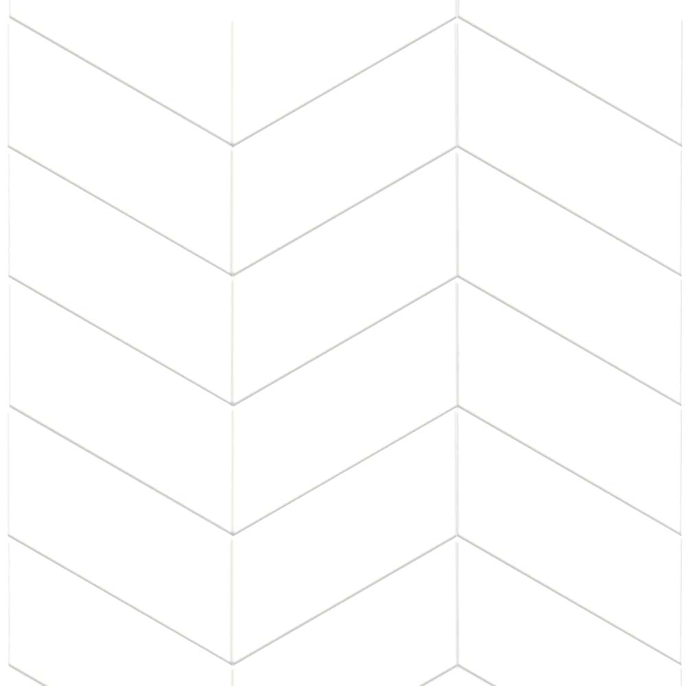 Chevron blanco mate left