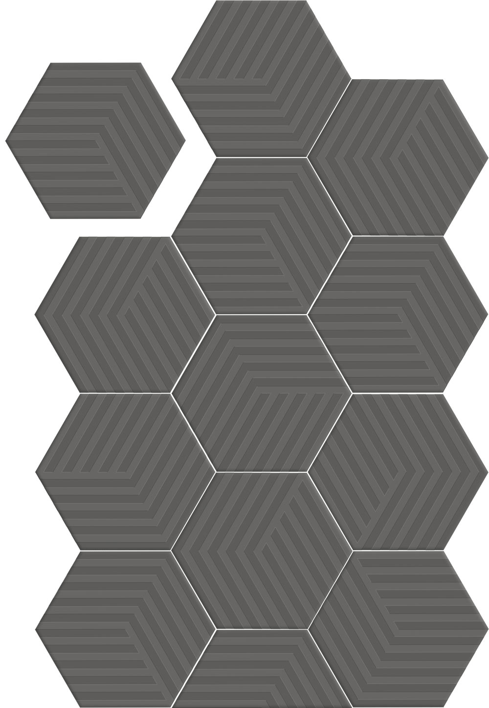 Gallery Dark hex cube