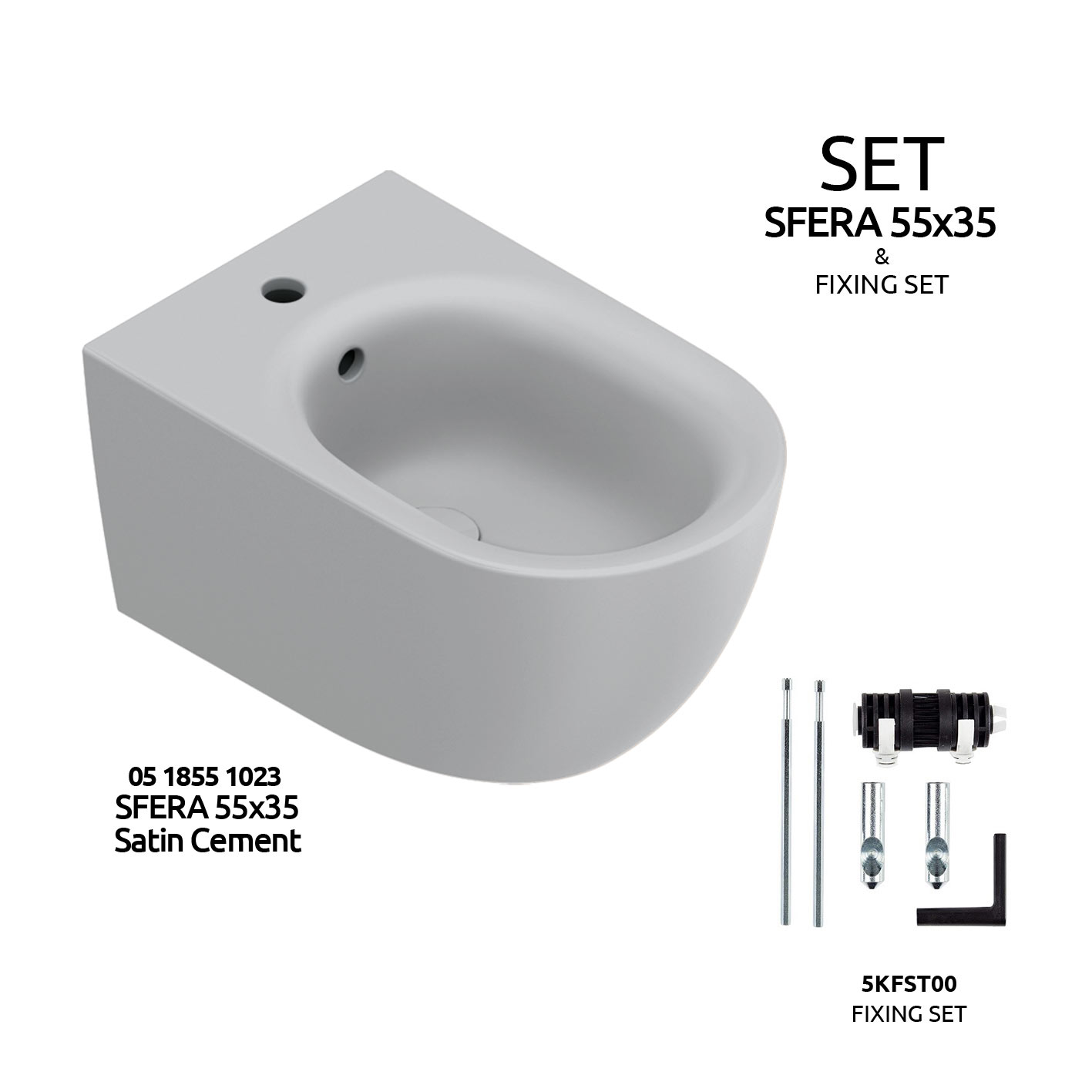 Sfera 55 satin cement [0518551023]