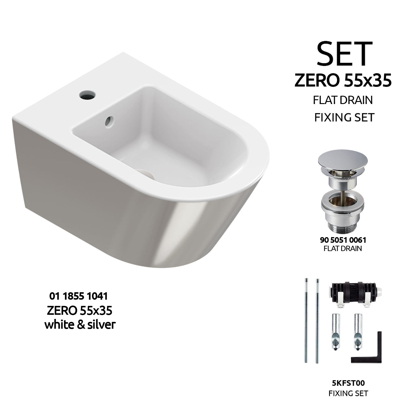 ZERO 55 white & silver [0118551041]