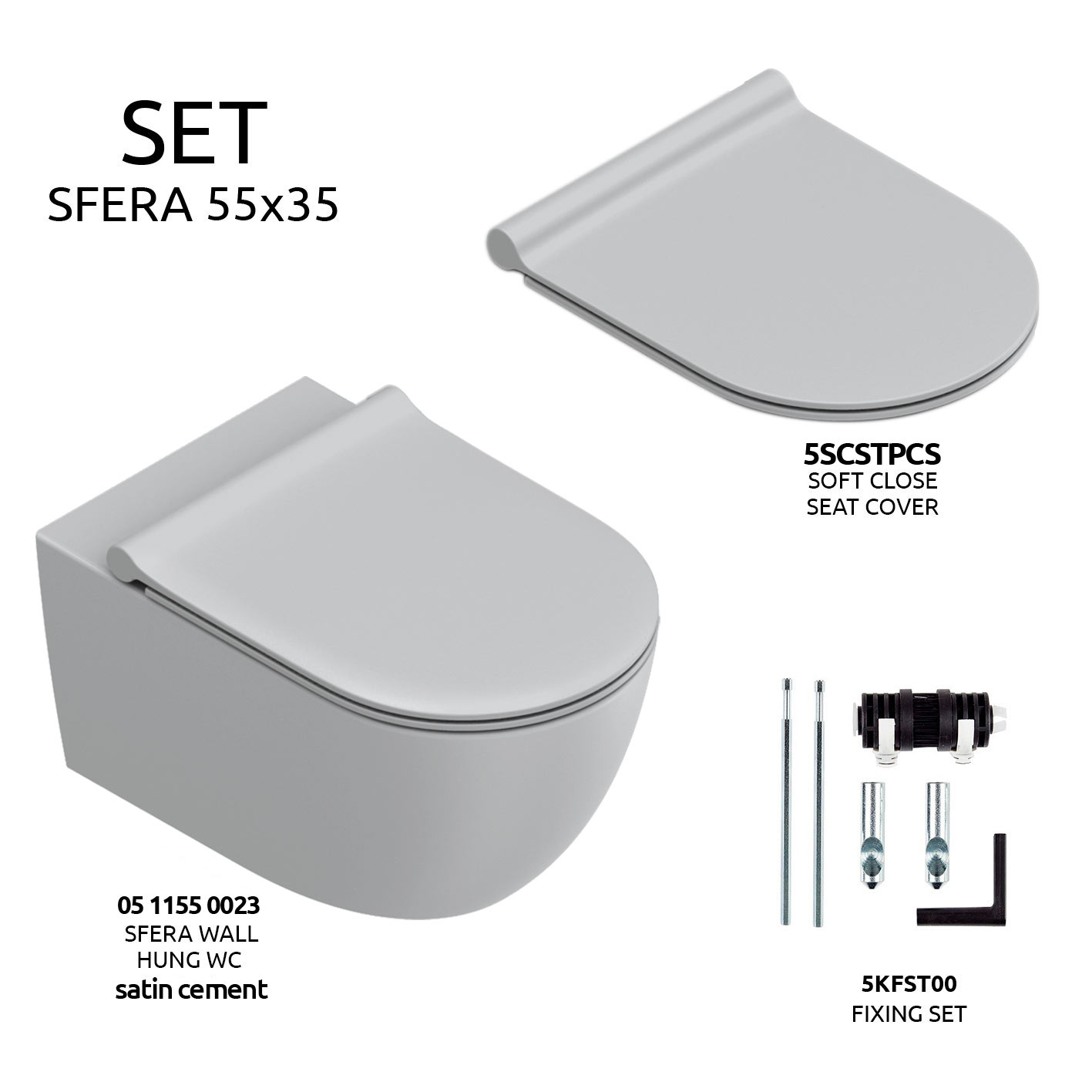 Sfera 55 satin cement [0511550023]