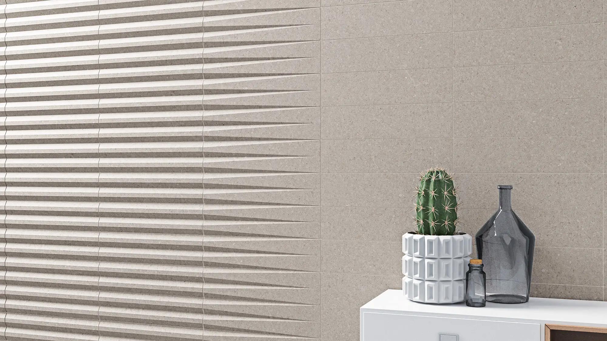 Stripes Liso XL Greige stone