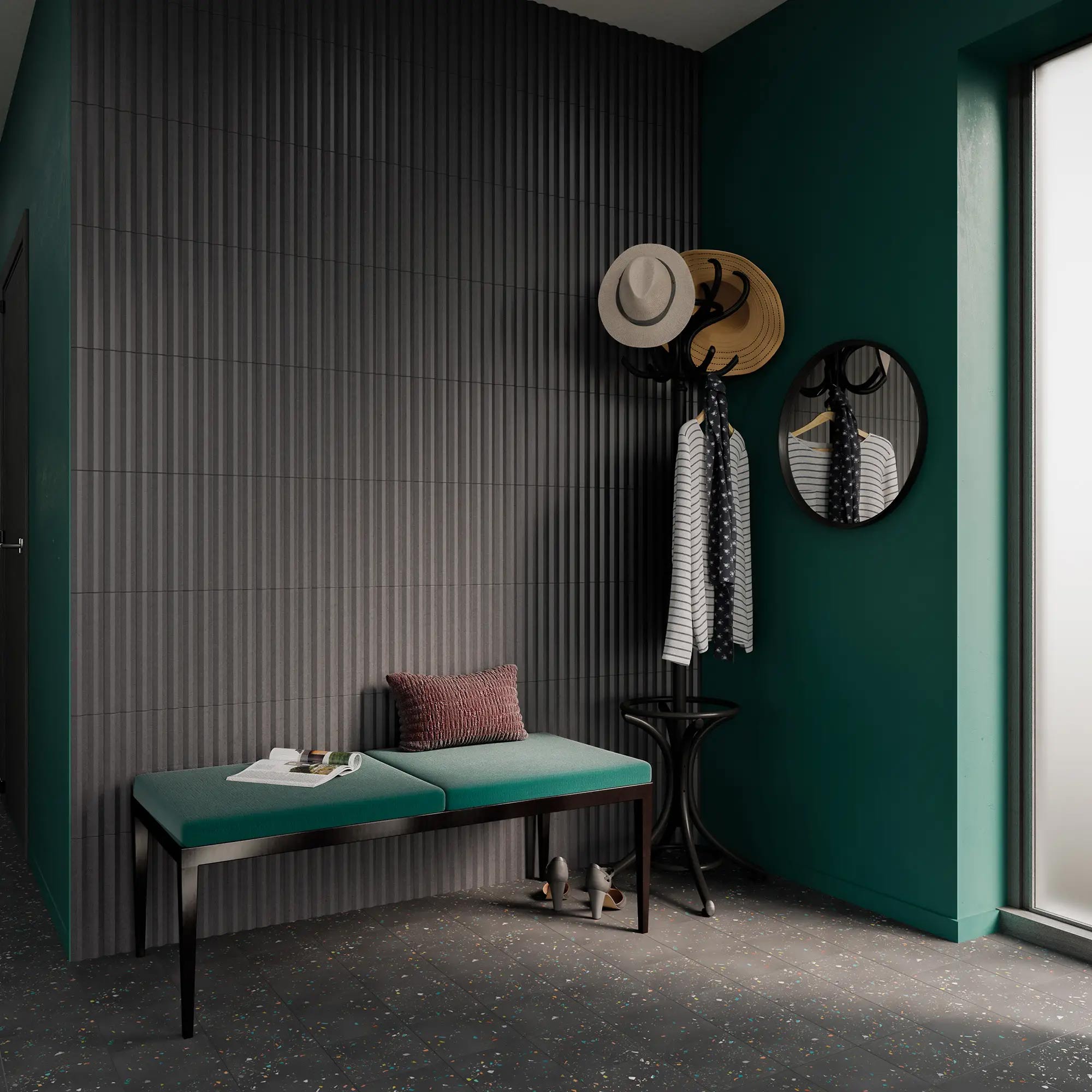 Stripes Liso XL Graphite stone