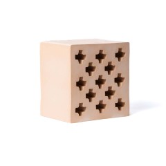 Nuet Circulos Abiertas Beige 15x15